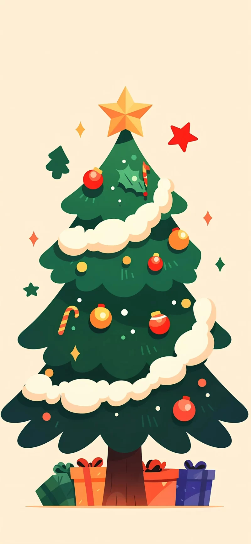 40-圣诞树手机壁纸10p