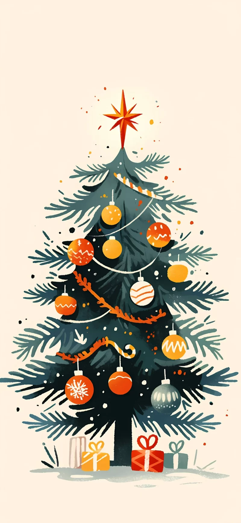 40-圣诞树手机壁纸10p