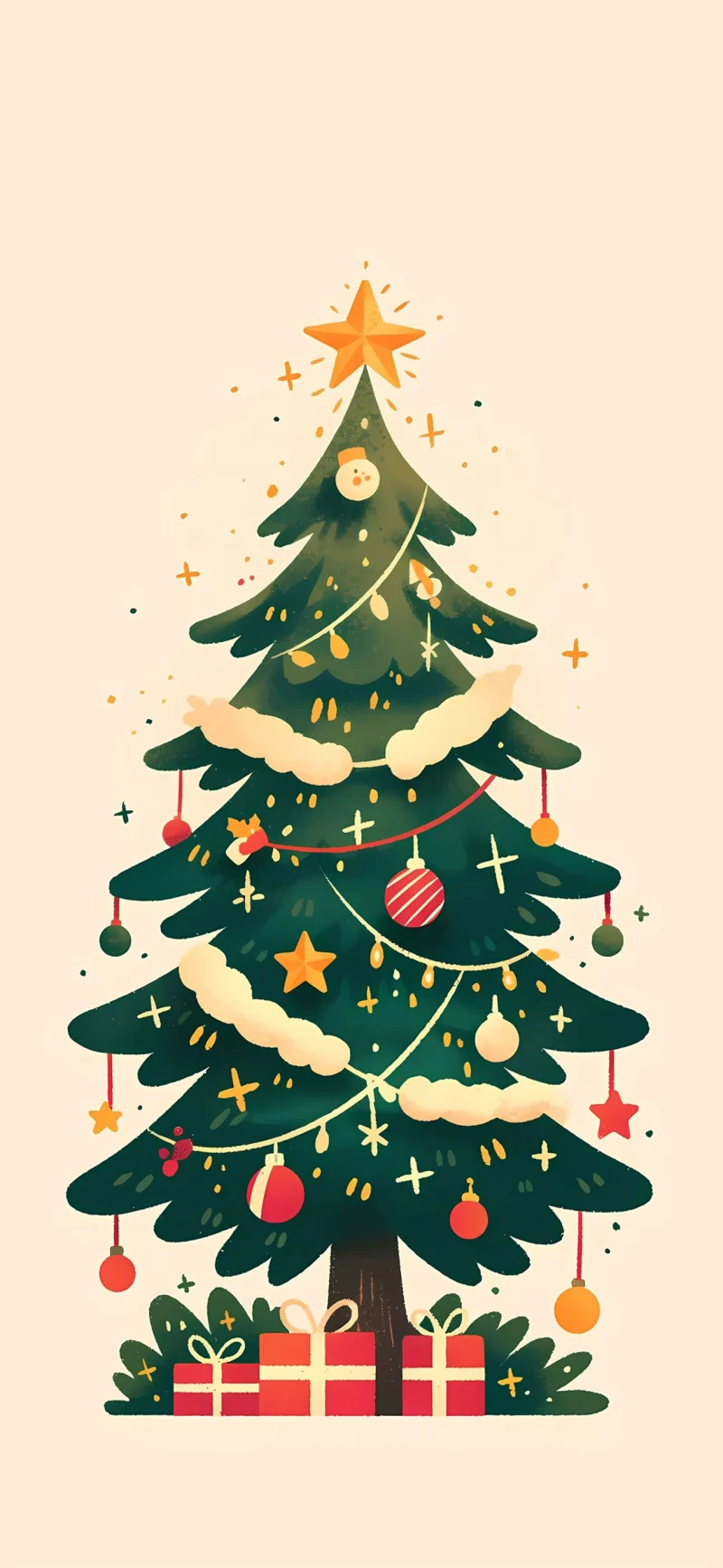 40-圣诞树手机壁纸10p
