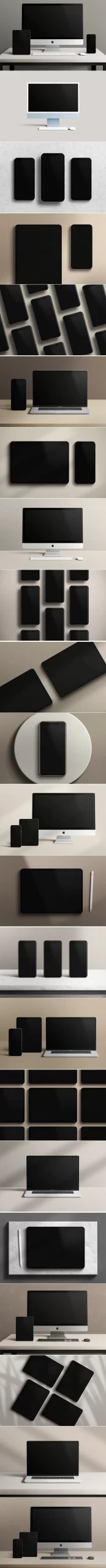 521-排版电脑手机平板网页界面APP样机22款源文件