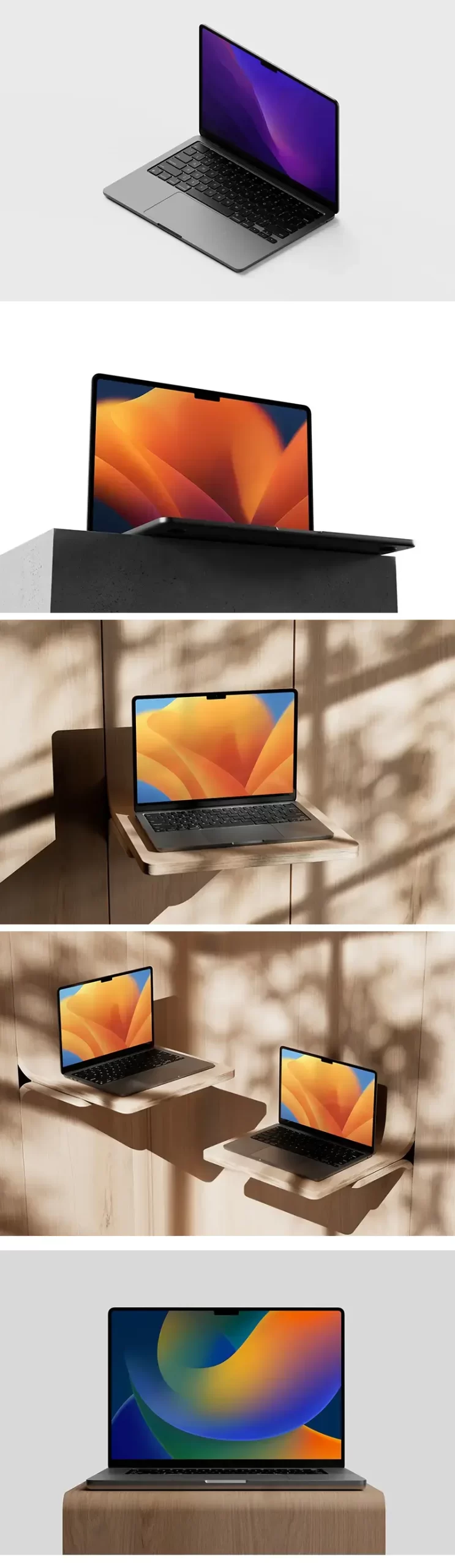 529-苹果电脑笔记本样机M2 MacBook Air Mockup 02